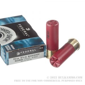 250 Rounds of 12ga Ammo by Federal - 00 Buck