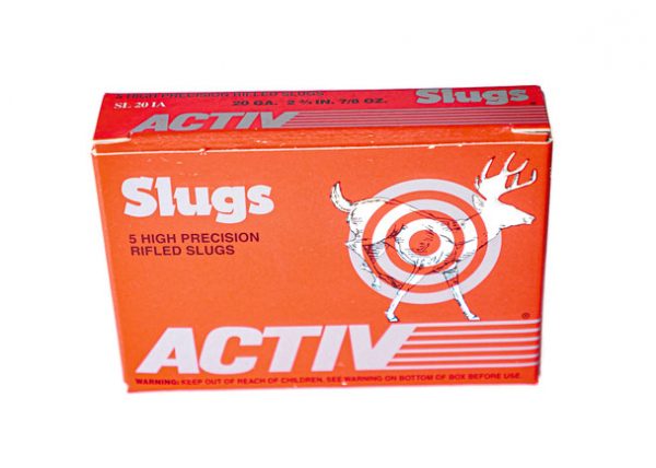 Activ Precision Rifled Slugs 20ga (2 3/4" Shell / 7/8 Oz Shot) - 5 Pack