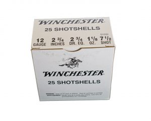 WINCHESTER USA SHOT SHELLS 12 GA. (2 3/4 SHELL 1 1/8 OZ 7 1/2 SHOT) - 25 PACK