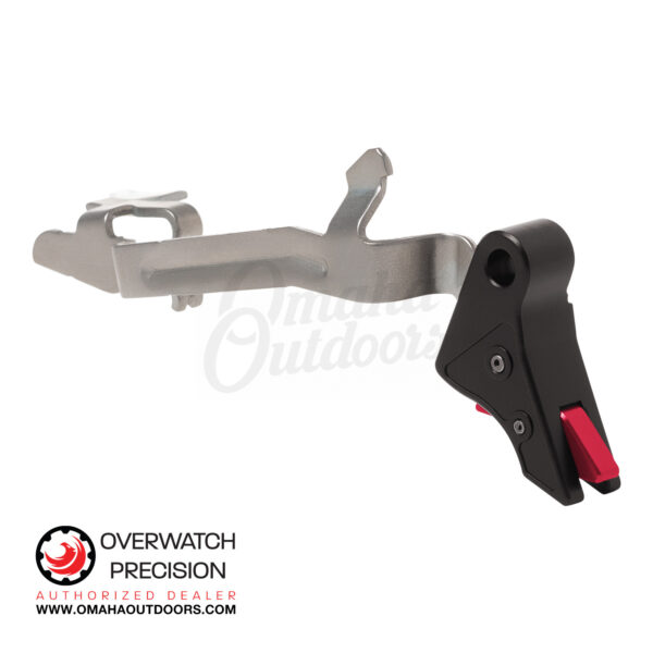 Overwatch Precision DAT V2 Trigger For Glock 17 / 19 Gen 3 / 4 Black / Red
