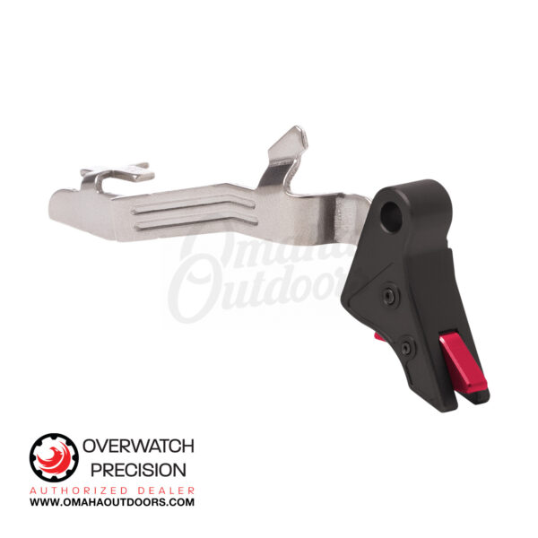 Overwatch Precision DAT V2 Trigger For Glock 42 Black / Red
