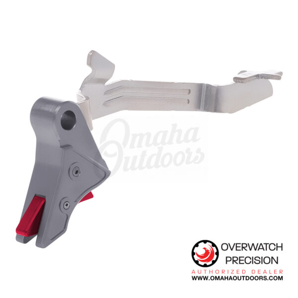 Overwatch Precision DAT V2 Trigger For Glock 42 Gray / Red - Image 2