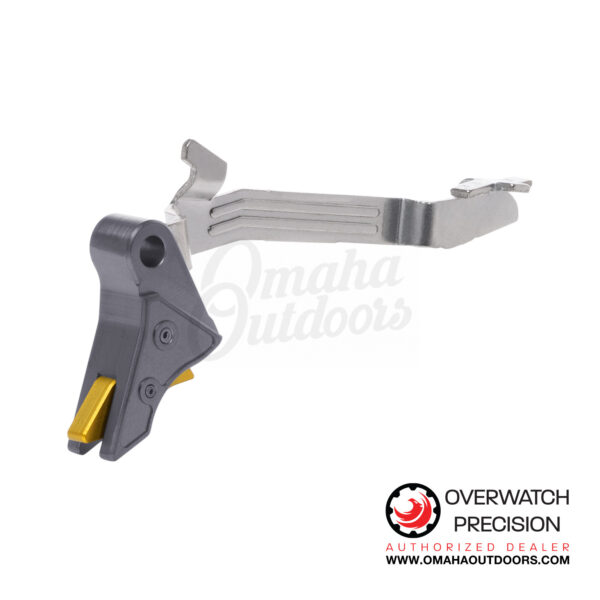 Overwatch Precision DAT V2 Trigger For Glock 43 Gray / Gold - Image 2