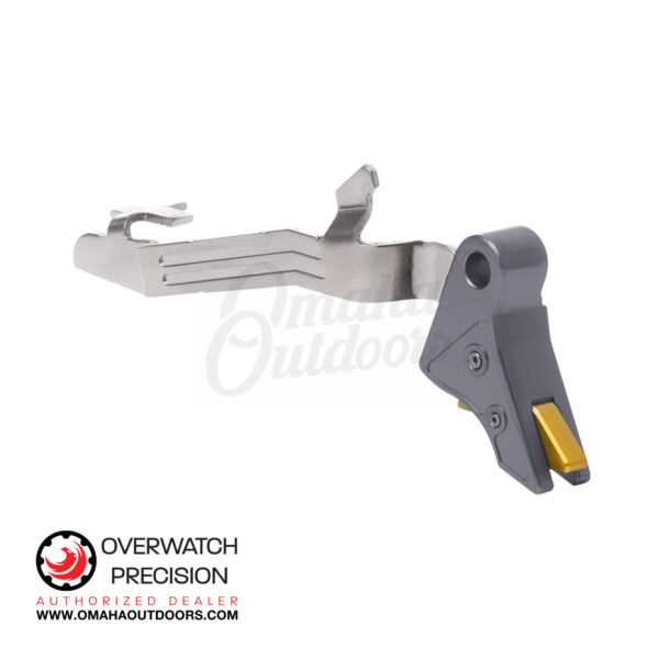 Overwatch Precision DAT V2 Trigger For Glock 43 Gray / Gold