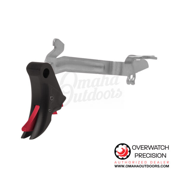 Overwatch Precision FALX Trigger For Glock 17 / 19 Gen 3/4 Black / Red - Image 2