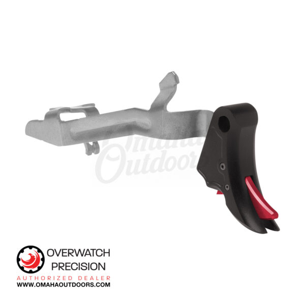Overwatch Precision FALX Trigger For Glock 17 / 19 Gen 3/4 Black / Red