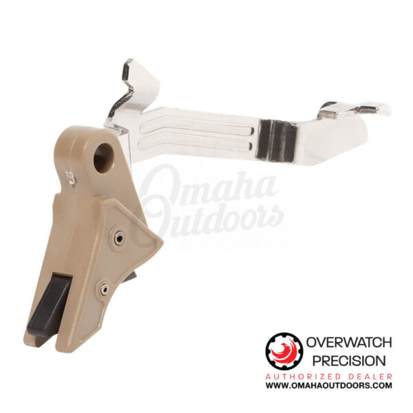 Overwatch Precision Poly DAT Trigger Glock 42 FDE / Black - Image 2