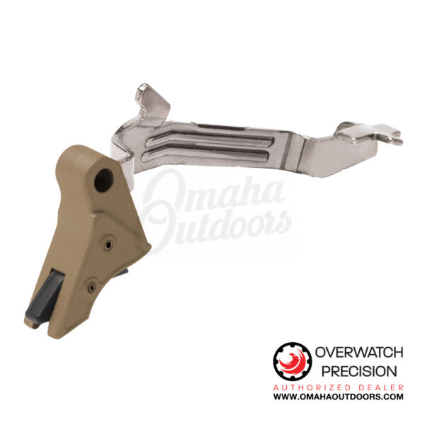 Overwatch Precision PolyDAT Trigger For Glock 43 43X 48 FDE / Black - Image 2