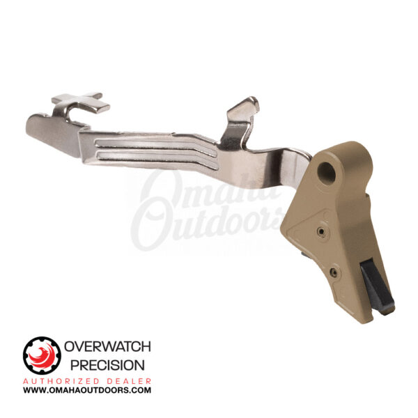 Overwatch Precision PolyDAT Trigger For Glock 43 43X 48 FDE / Black