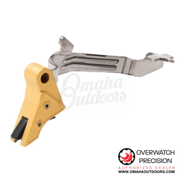 Overwatch Precision PolyDAT Trigger For Glock 43 43X 48 Gold / Black - Image 2