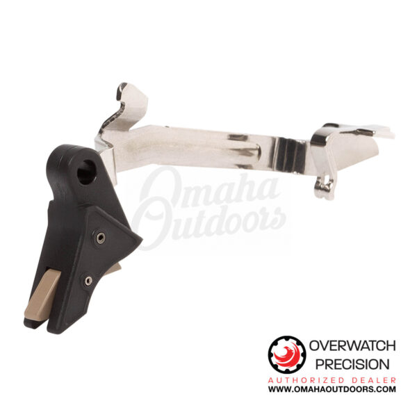 Overwatch Precision Polymer DAT Trigger Glock 19 Gen 3/4 Black / FDE - Image 2